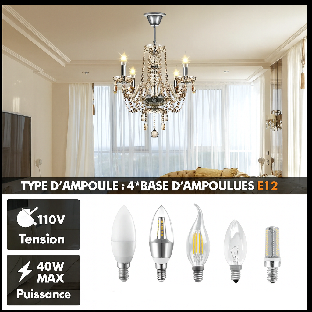 Lustre en verre – Design nordique luxe