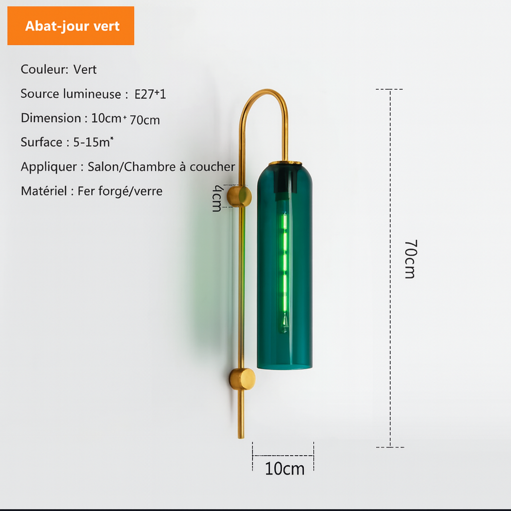 Applique murale en verre – Design nordique