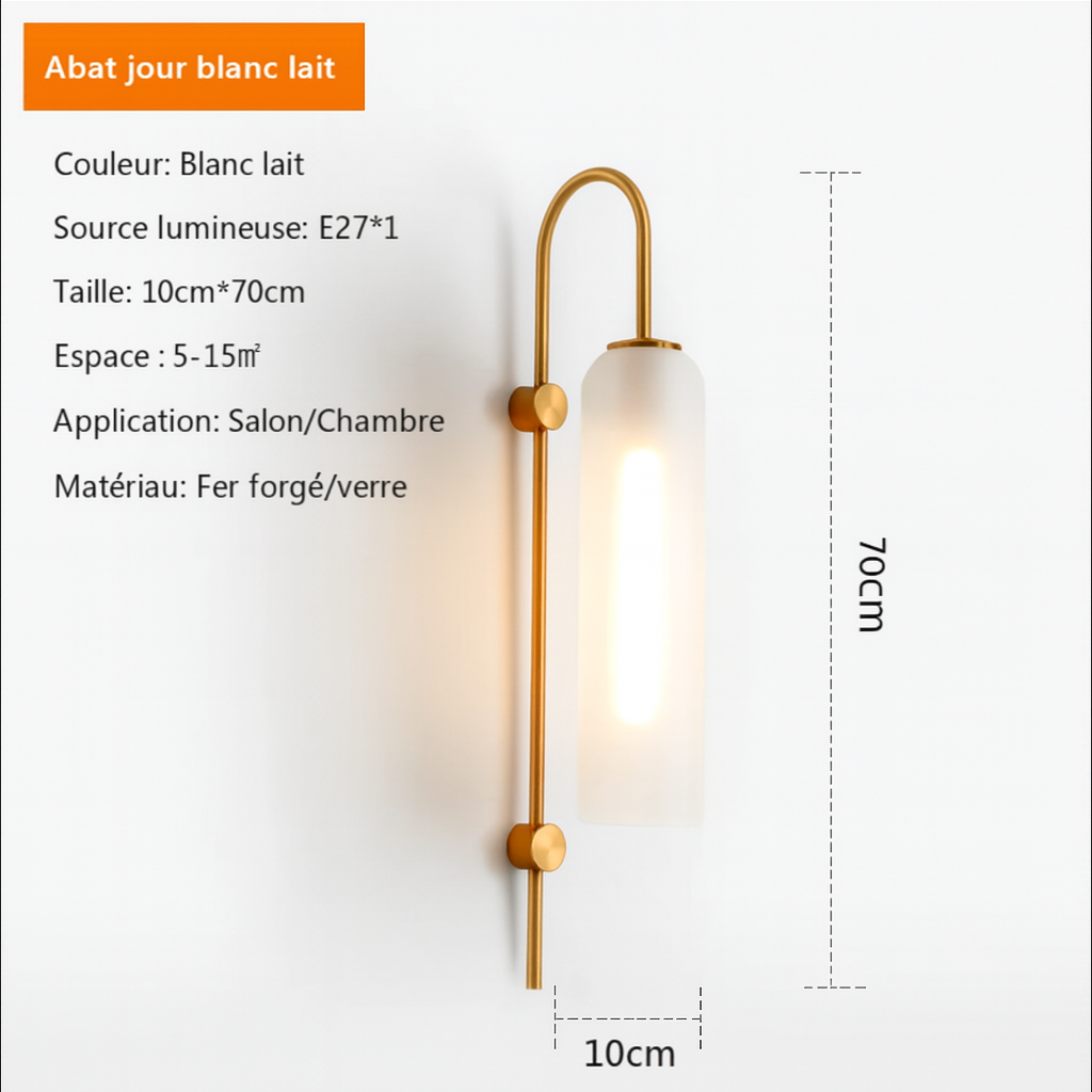 Applique murale en verre – Design nordique