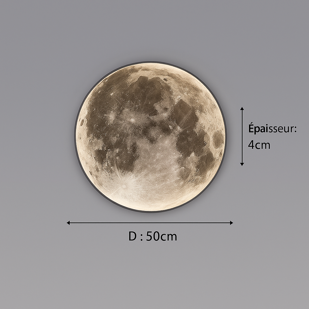 Applique murale LED lune design