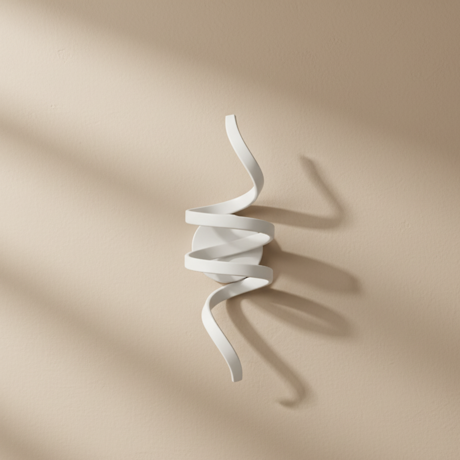 Applique murale LED spirale