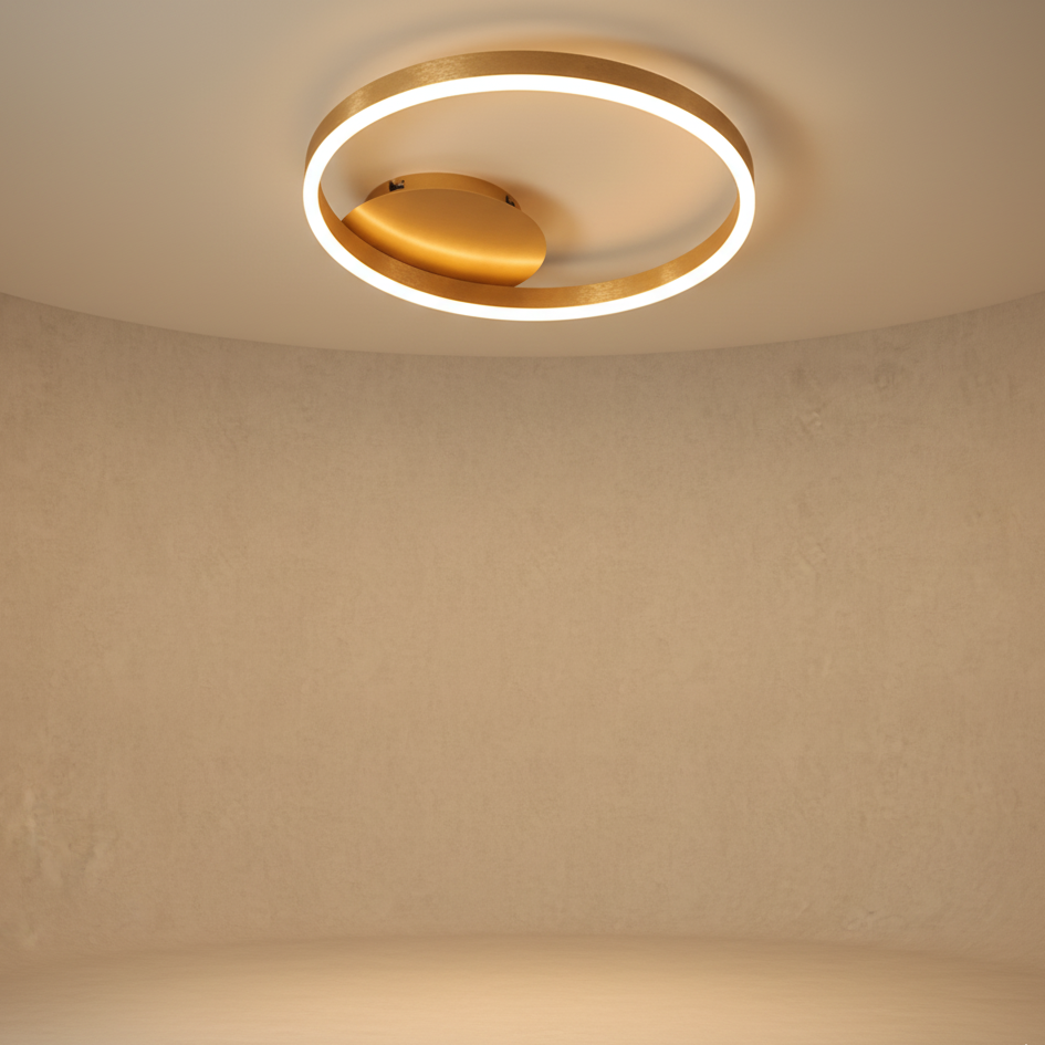 Lustre LED doré moderne Ocho