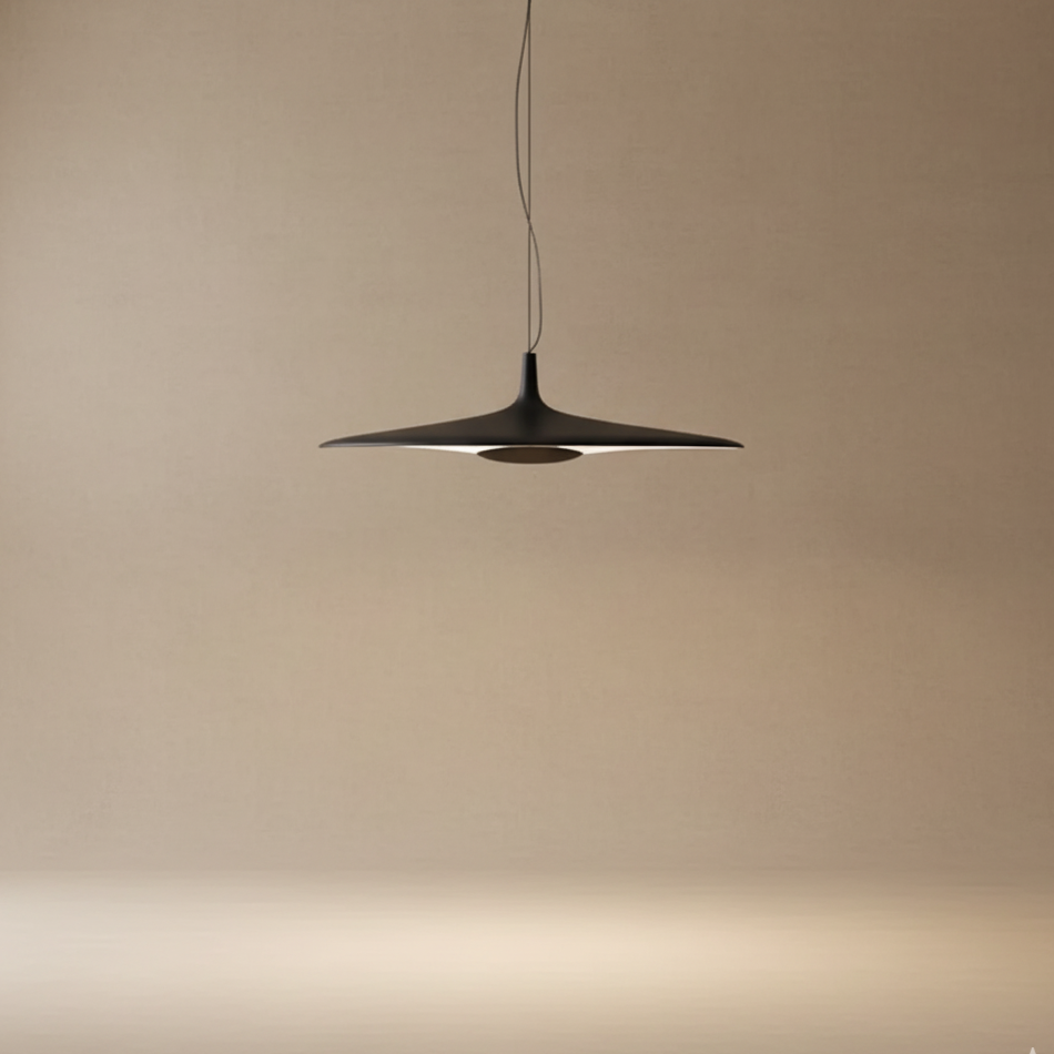 Suspension LED wabi-sabi résine design