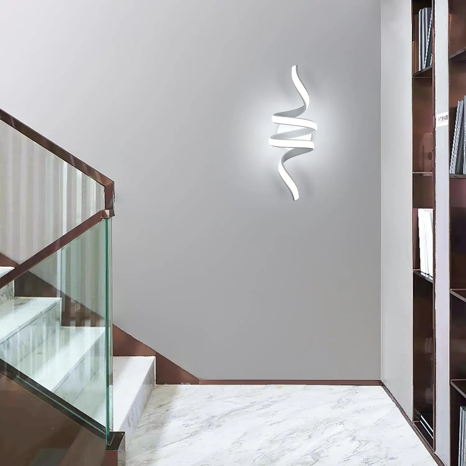 Applique murale LED spirale