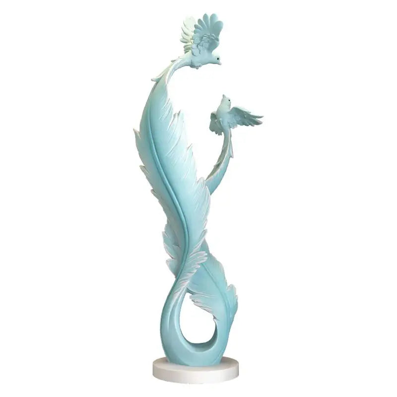 Sculpture décorative moderne en résine