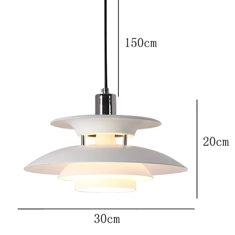 Suspension danoise UFO métal coloré