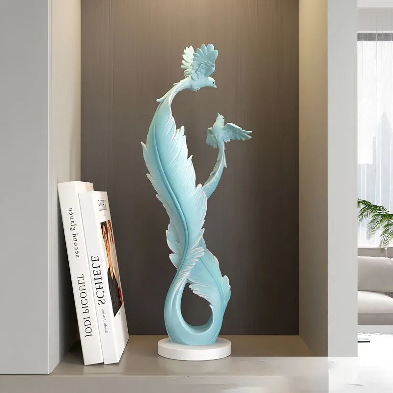 Sculpture décorative moderne en résine