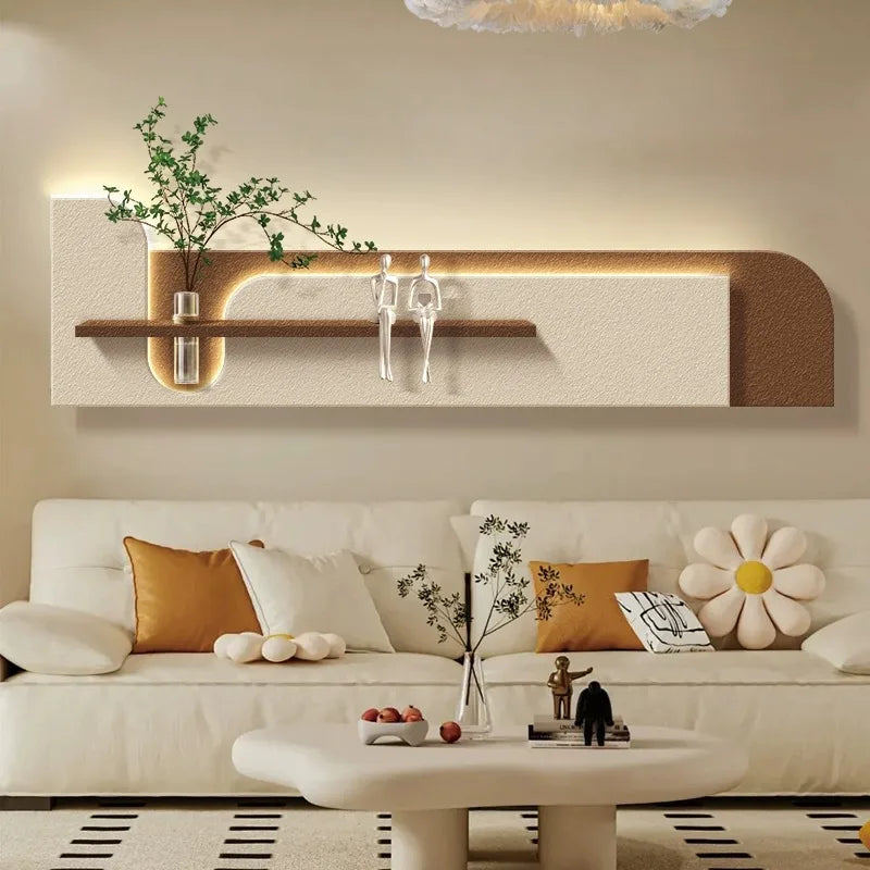 Tableau mural LED moderne végétal