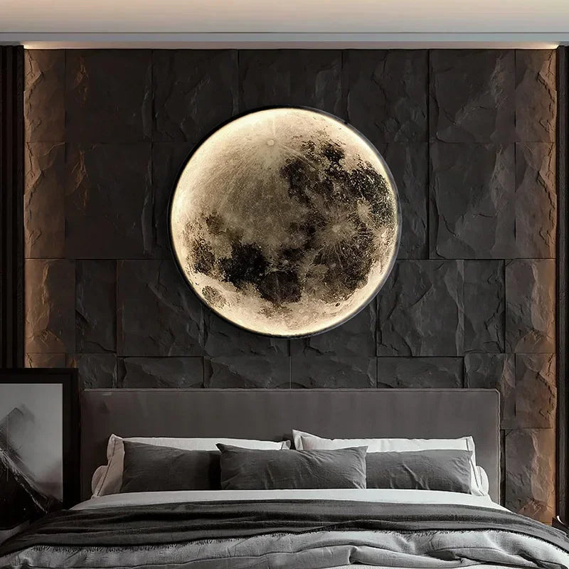 Applique murale LED lune design