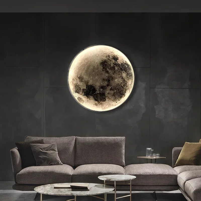 Applique murale LED lune design