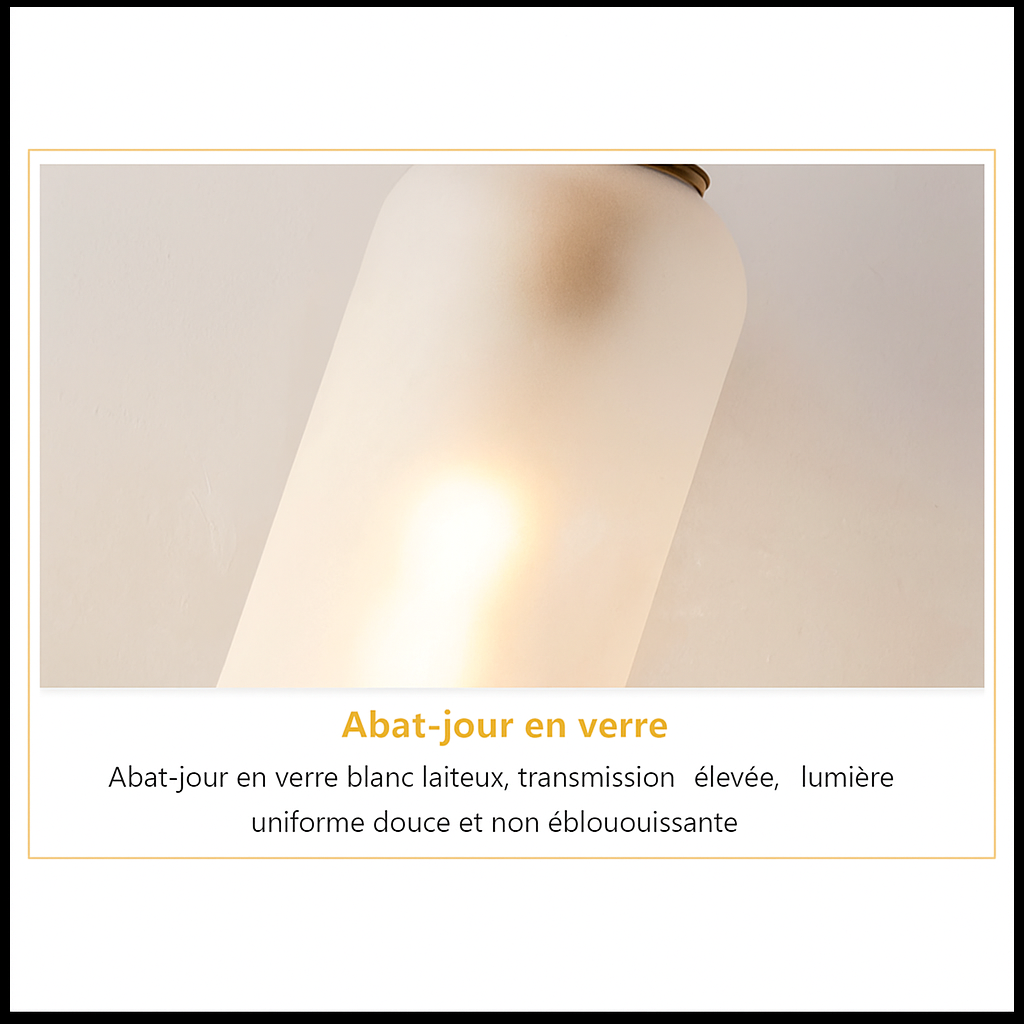 Applique murale en verre – Design nordique luxe
