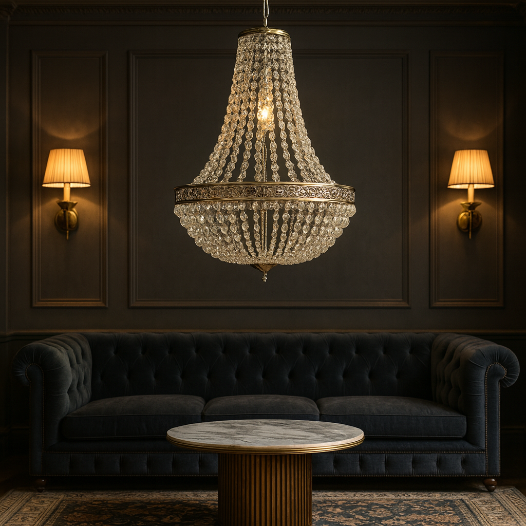 Lustre cristal vintage