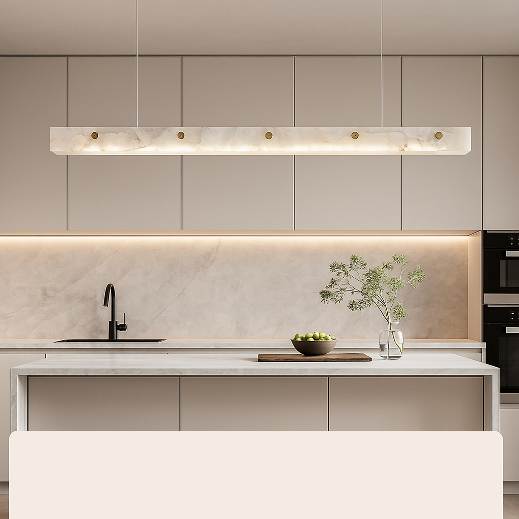 Suspension LED marbre minimaliste