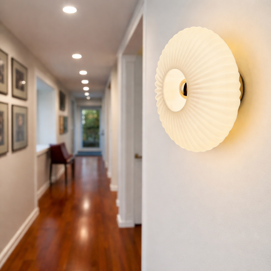 Applique murale LED verre rétro