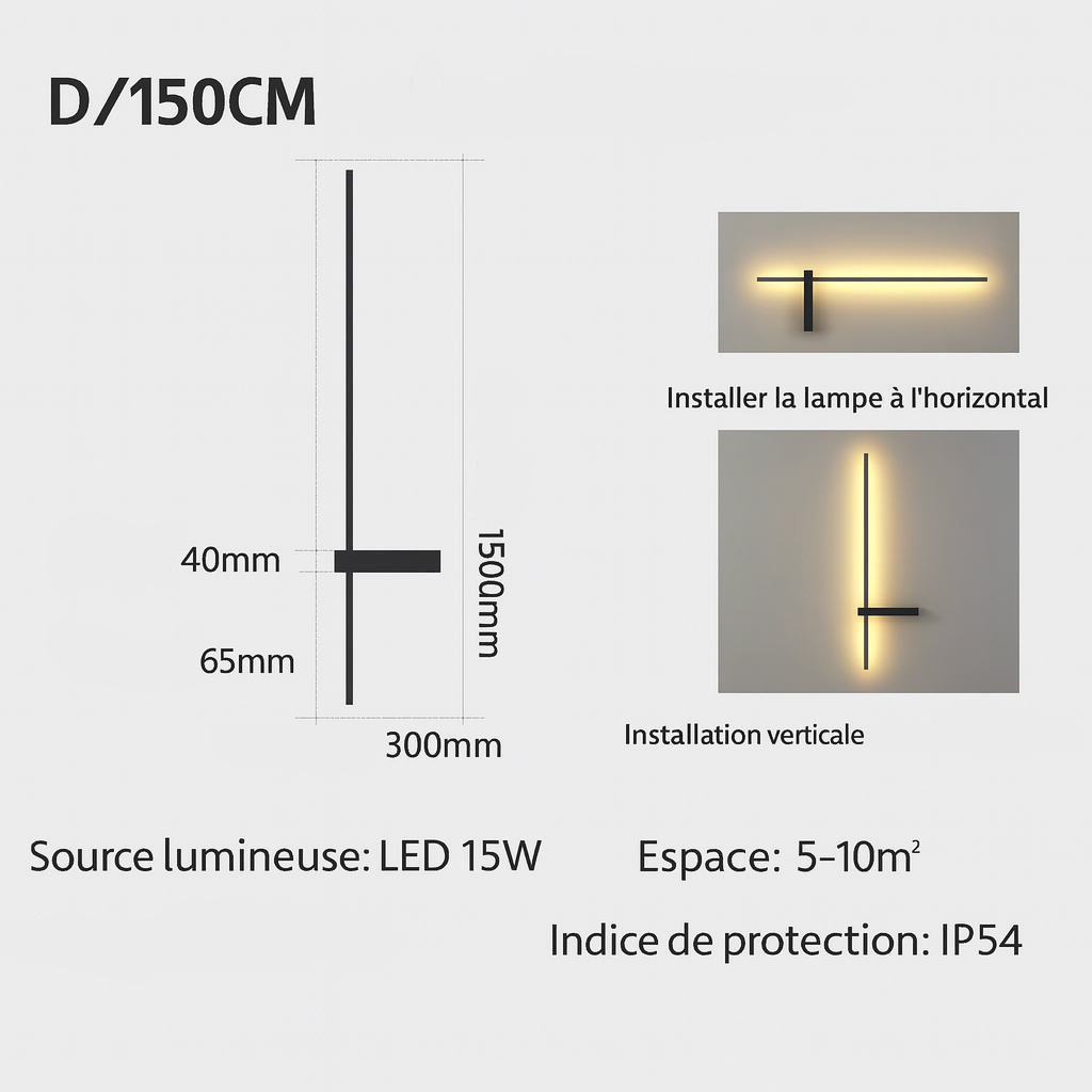 Applique murale extérieure LED