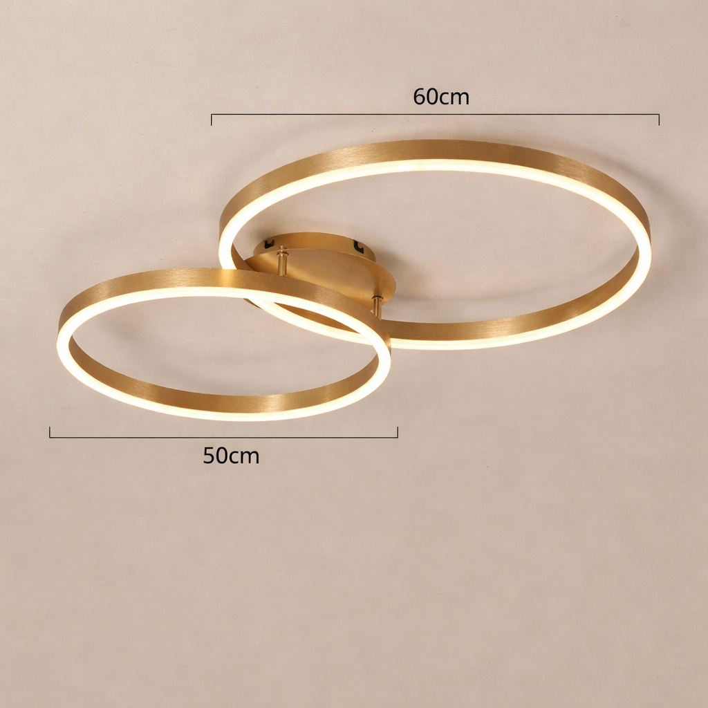 Plafonnier LED Ocho doré