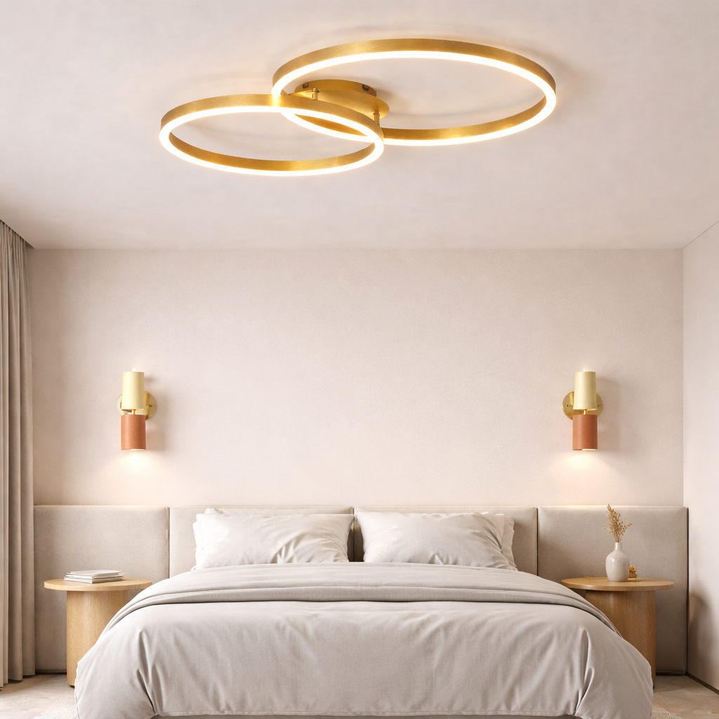 Plafonnier LED Ocho doré