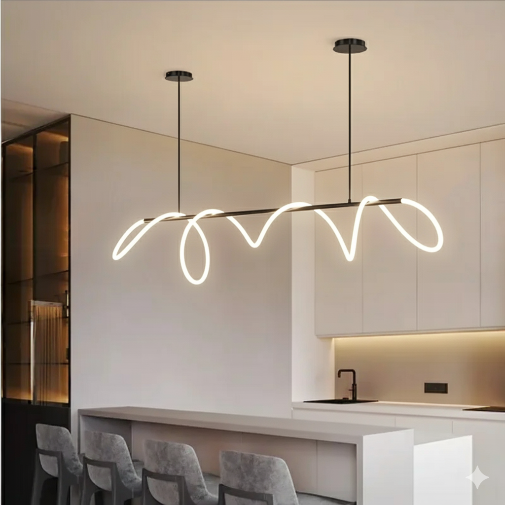 Suspension nordique minimaliste LED