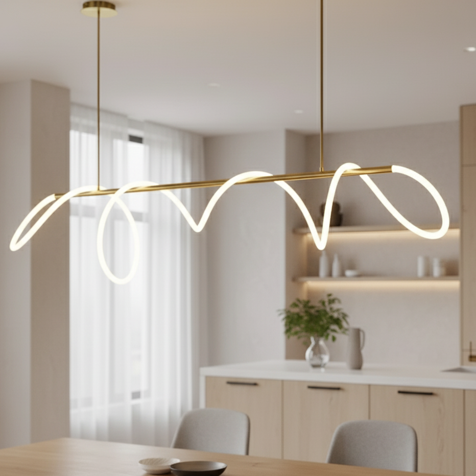 Suspension nordique minimaliste LED