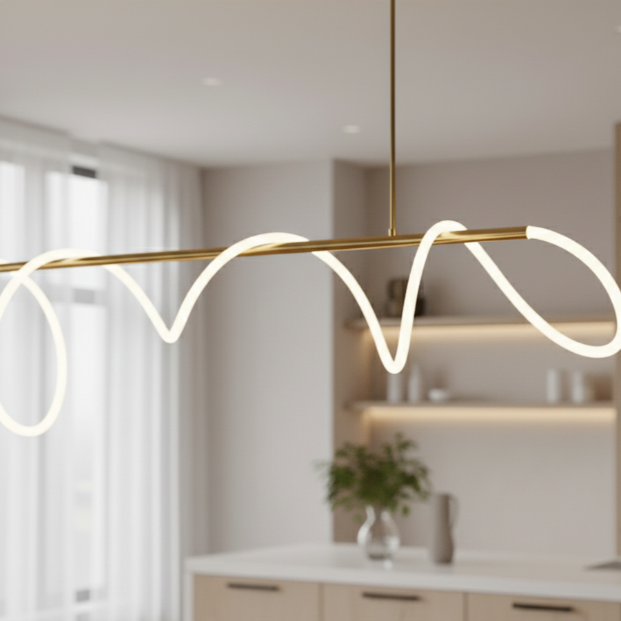 Suspension nordique minimaliste LED