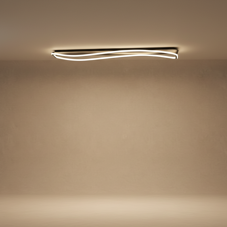 Plafonnier LED moderne ondulé