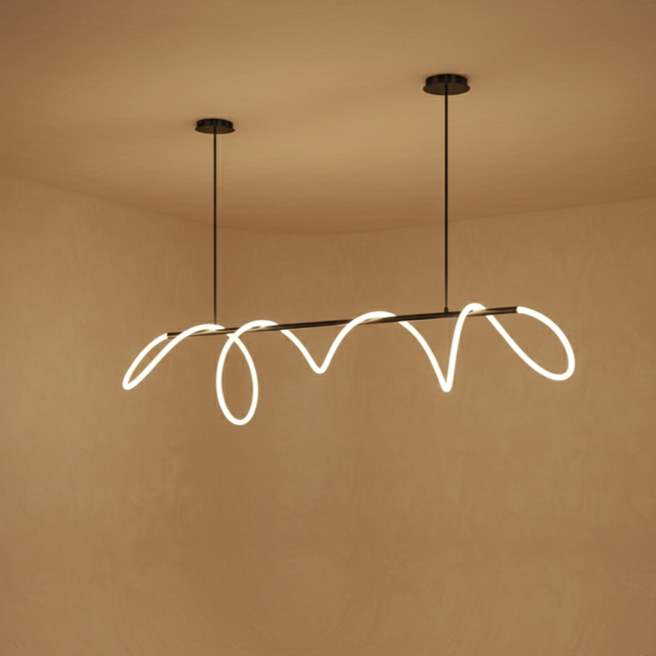 Suspension nordique minimaliste LED