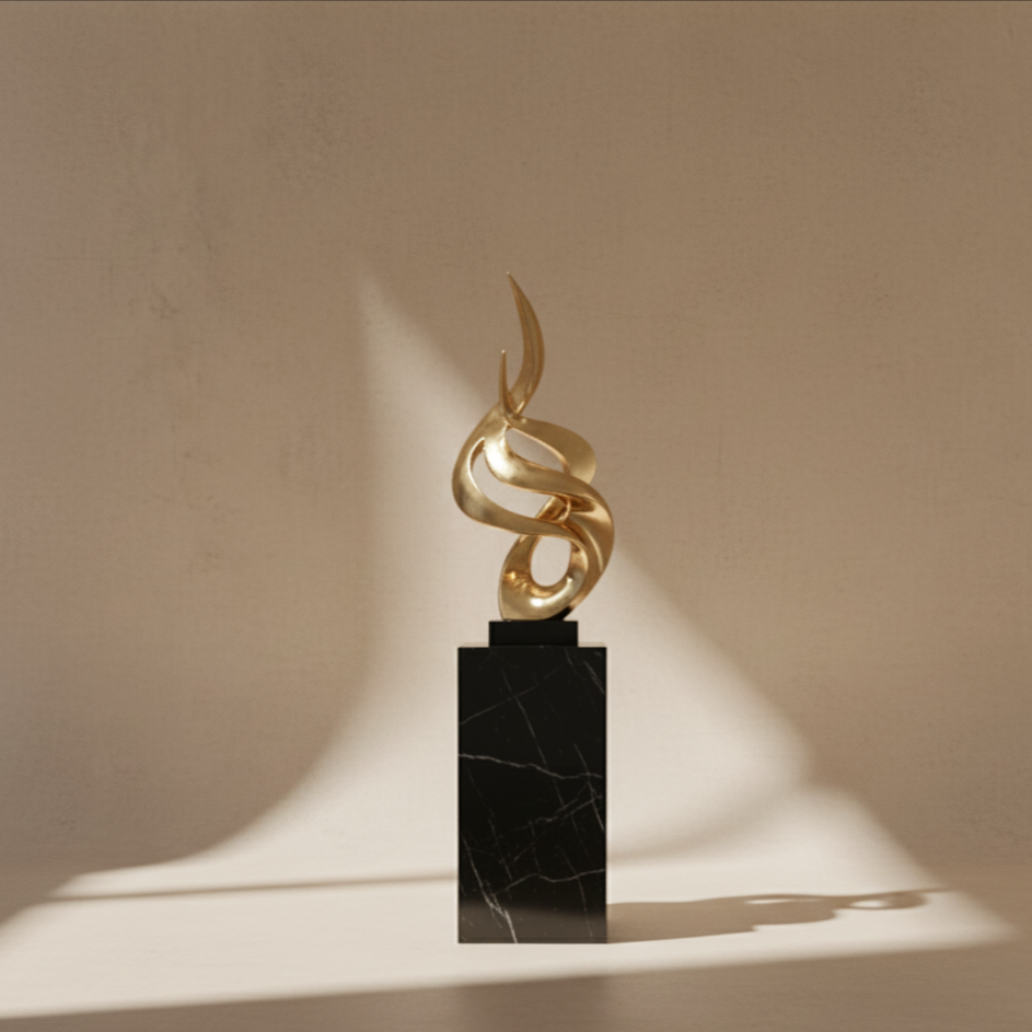 Sculpture moderne résine