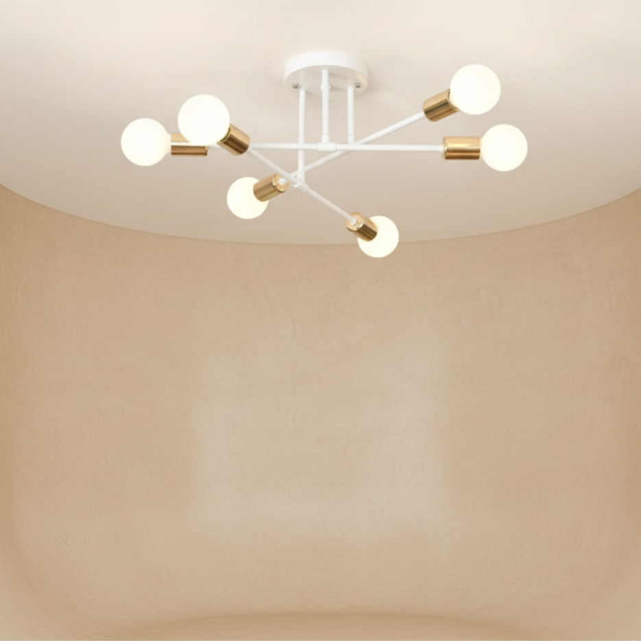Plafonnier LED minimaliste 6 lumières