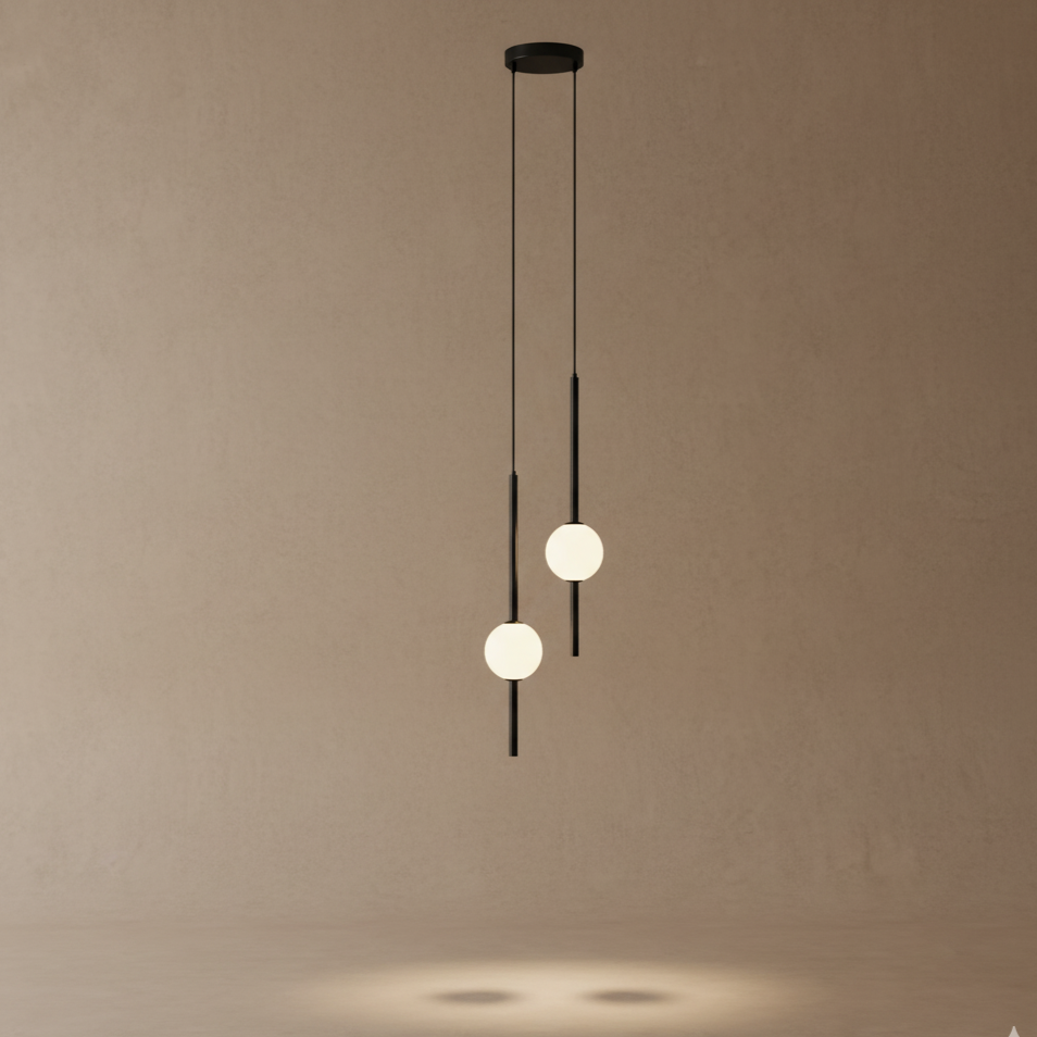 Suspension nordique boules de verre