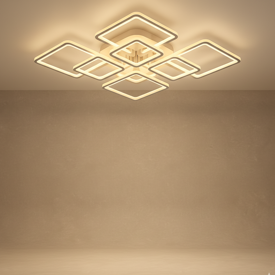 Plafonnier LED carré connecté