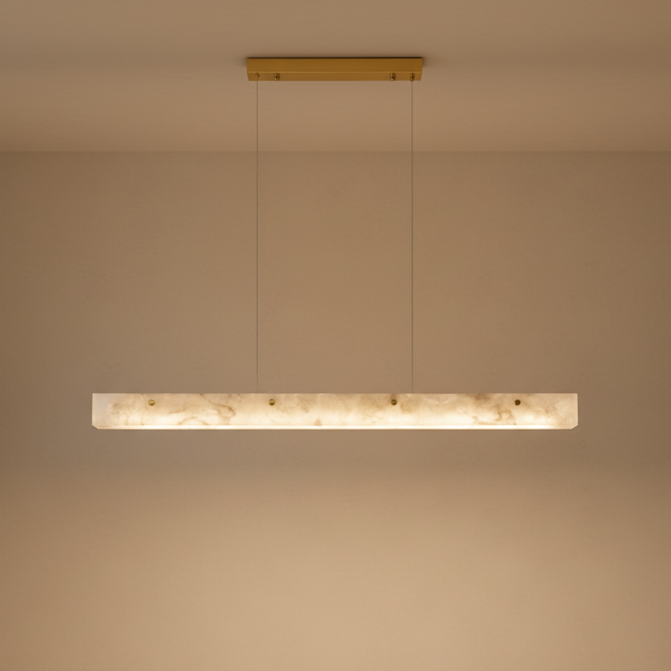Suspension LED marbre minimaliste