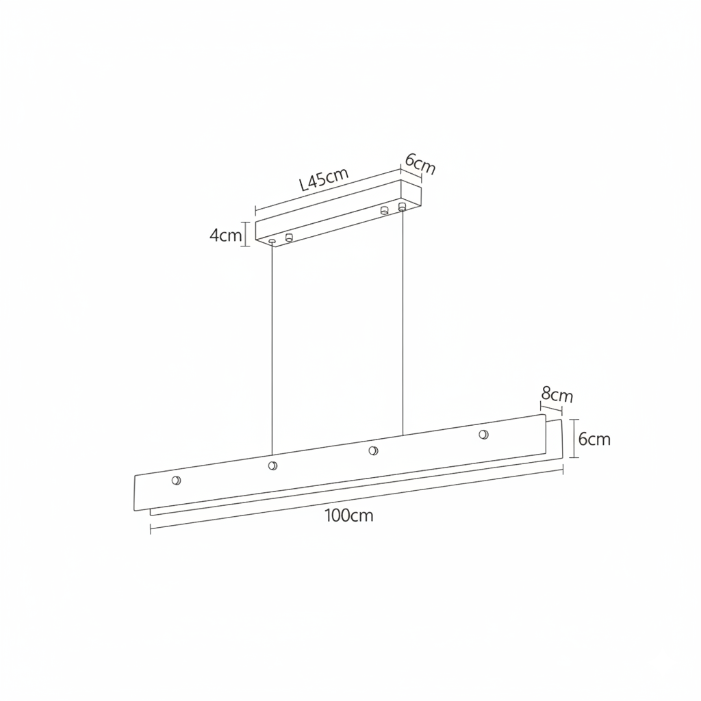 Suspension LED marbre minimaliste