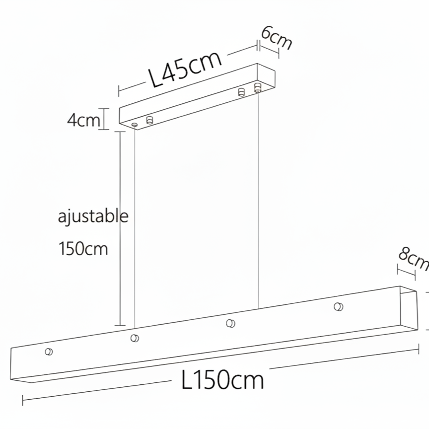Suspension LED marbre minimaliste