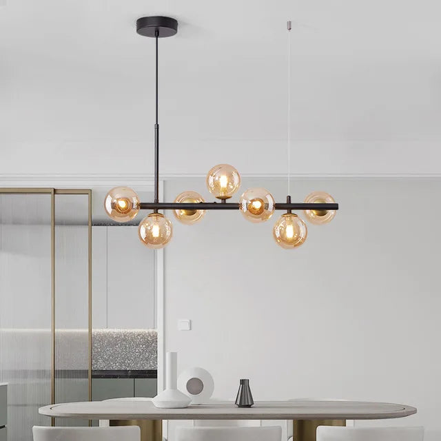 Suspension nordique moderne en verre