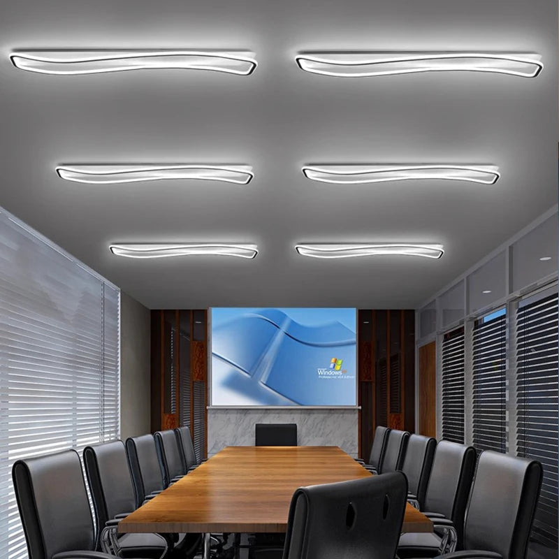 Plafonnier LED moderne ondulé