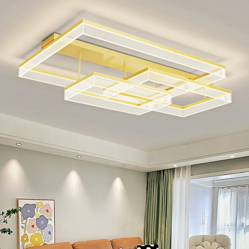 Plafonnier LED moderne rectangulaire dimmable