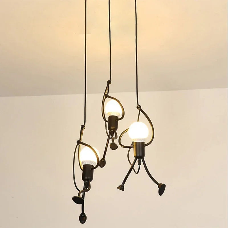 Suspension Petit homme en fer