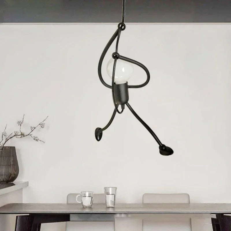Suspension Petit homme en fer