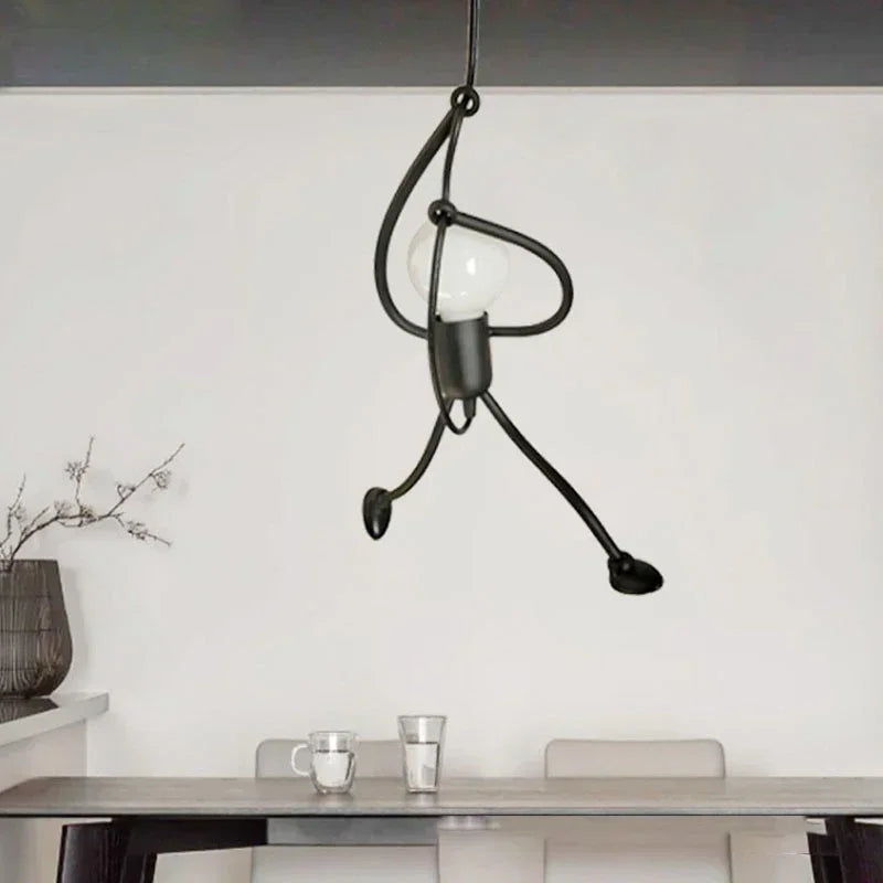 Suspension Petit homme en fer