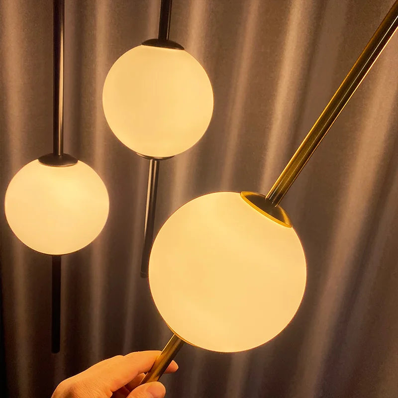 Suspension nordique boules de verre