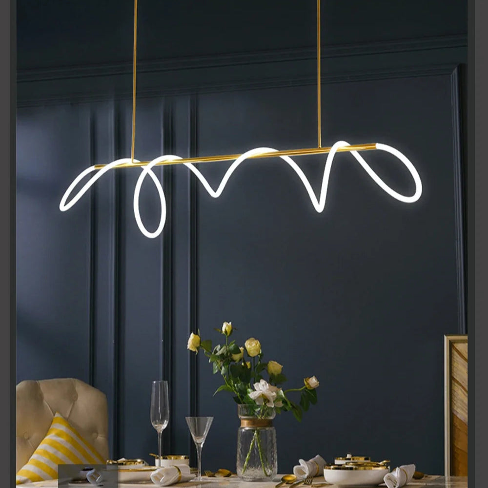 Suspension nordique minimaliste LED