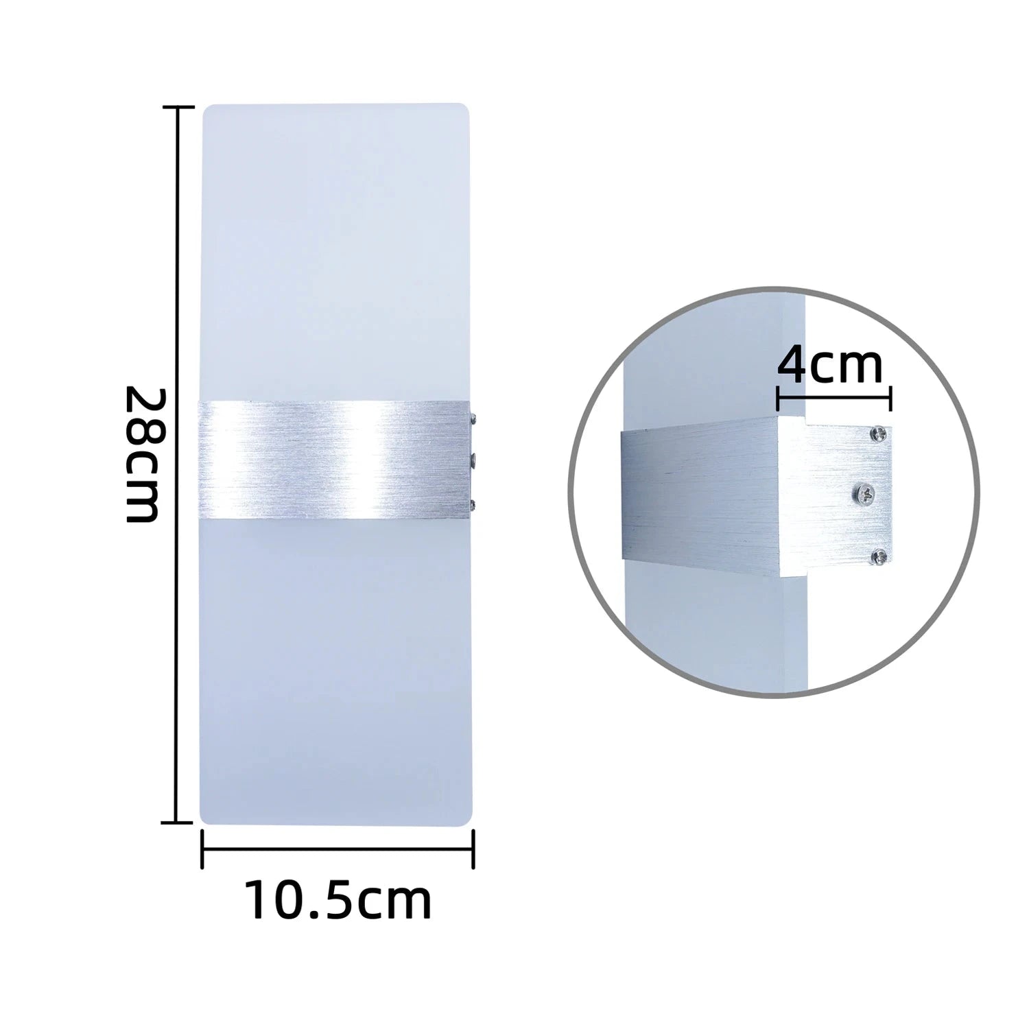 Applique murale LED aluminium moderne