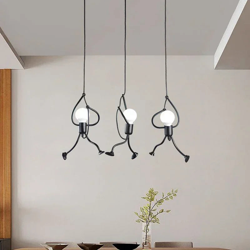 Suspension Petit homme en fer