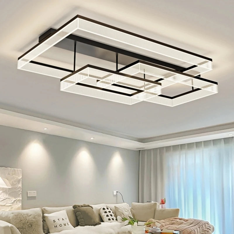 Plafonnier LED moderne rectangulaire dimmable