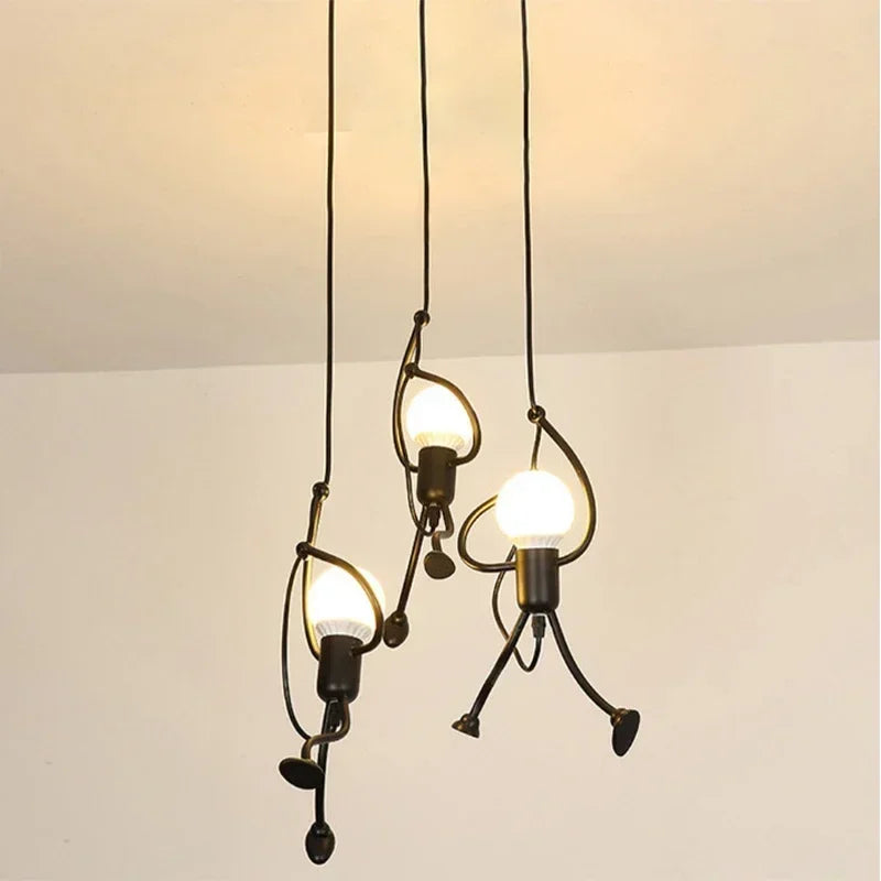 Suspension Petit homme en fer