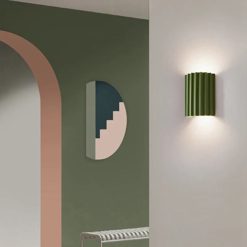 Applique murale LED nordique en résine