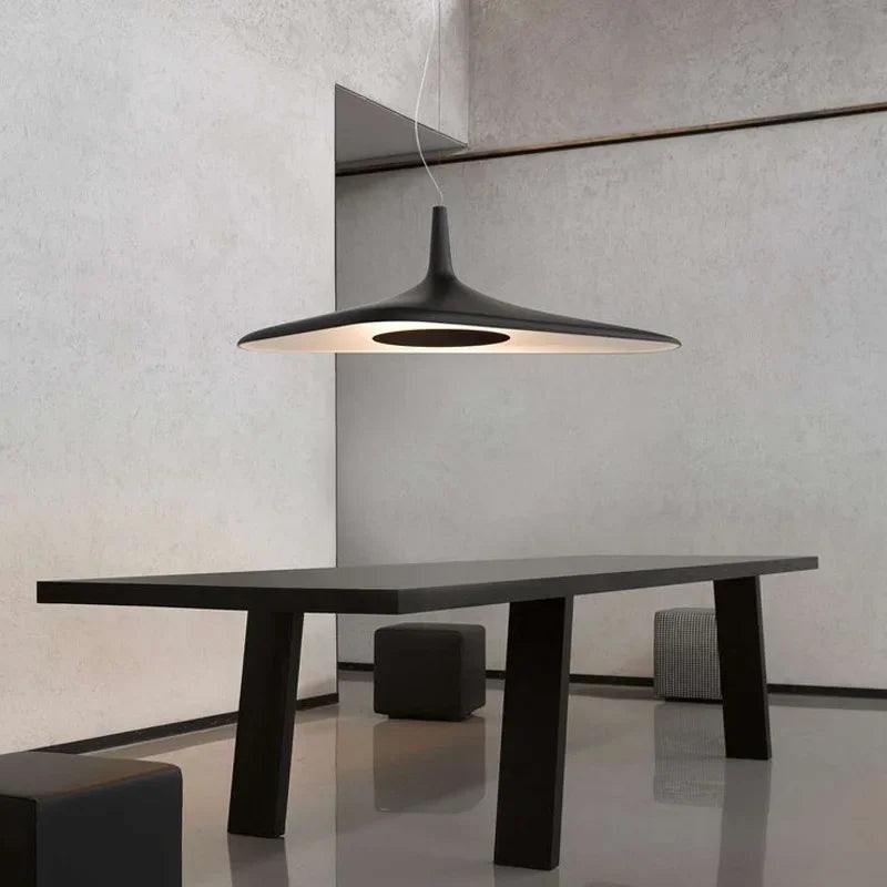 Suspension LED wabi-sabi résine design