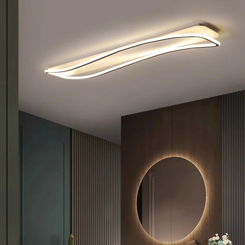 Plafonnier LED moderne ondulé