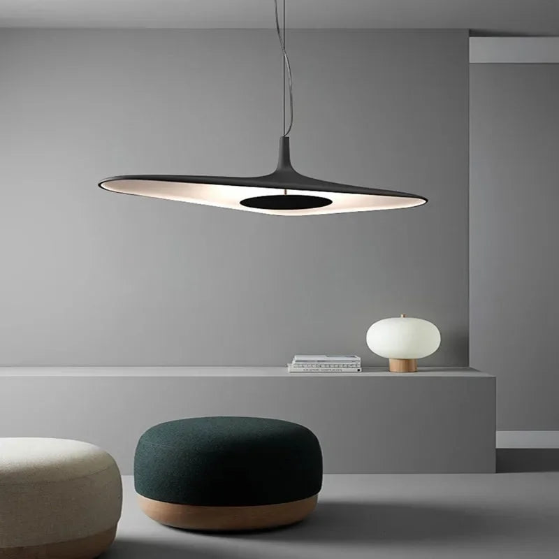 Suspension LED wabi-sabi résine design