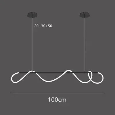 Suspension nordique minimaliste LED